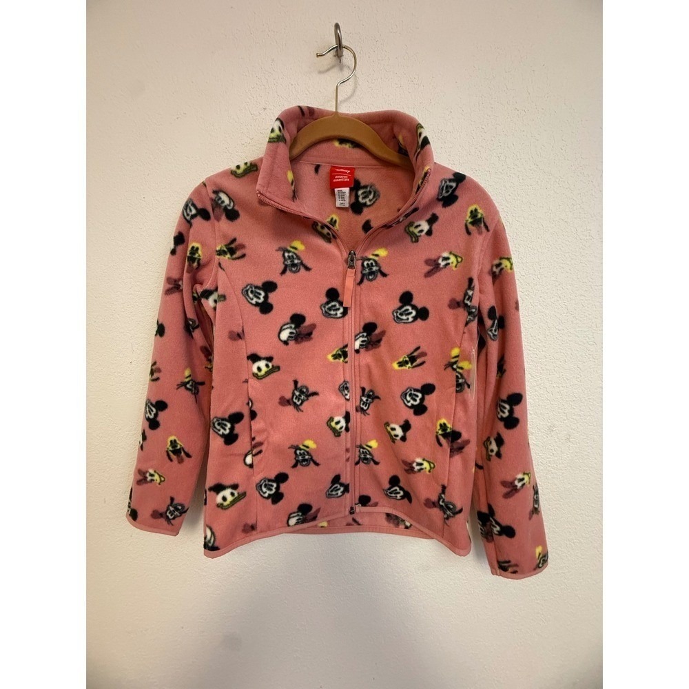 Disney Mickey Mouse Girls XL 10 Pink Fleece Jacket Zip Front Amazon Essentials